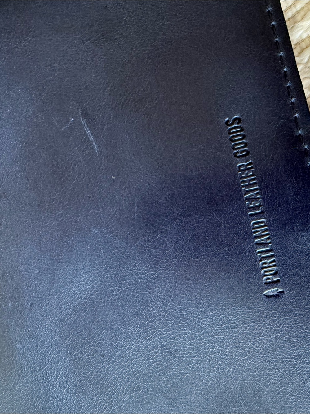 Portland Leather Navy Wallet - Picture 4 of 4